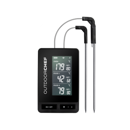 Termometr grillowy na bluetooth, aplikacja w telefonie, GOURMET CHECK PRO, OUTDOORCHEF